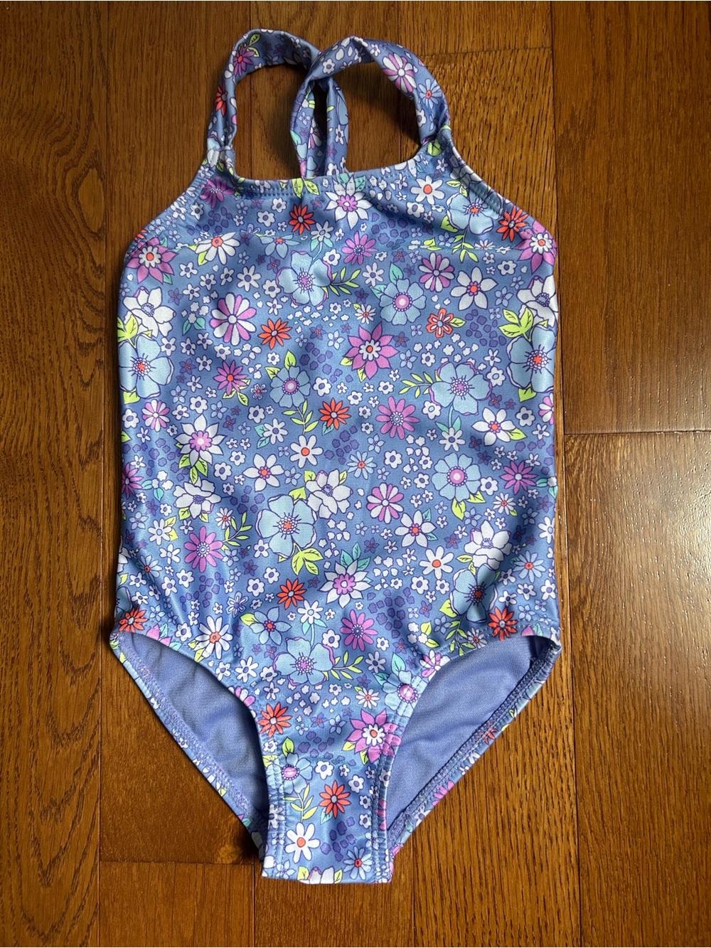 Toddler 3T Floral One-Piece Swimsuit - Purple